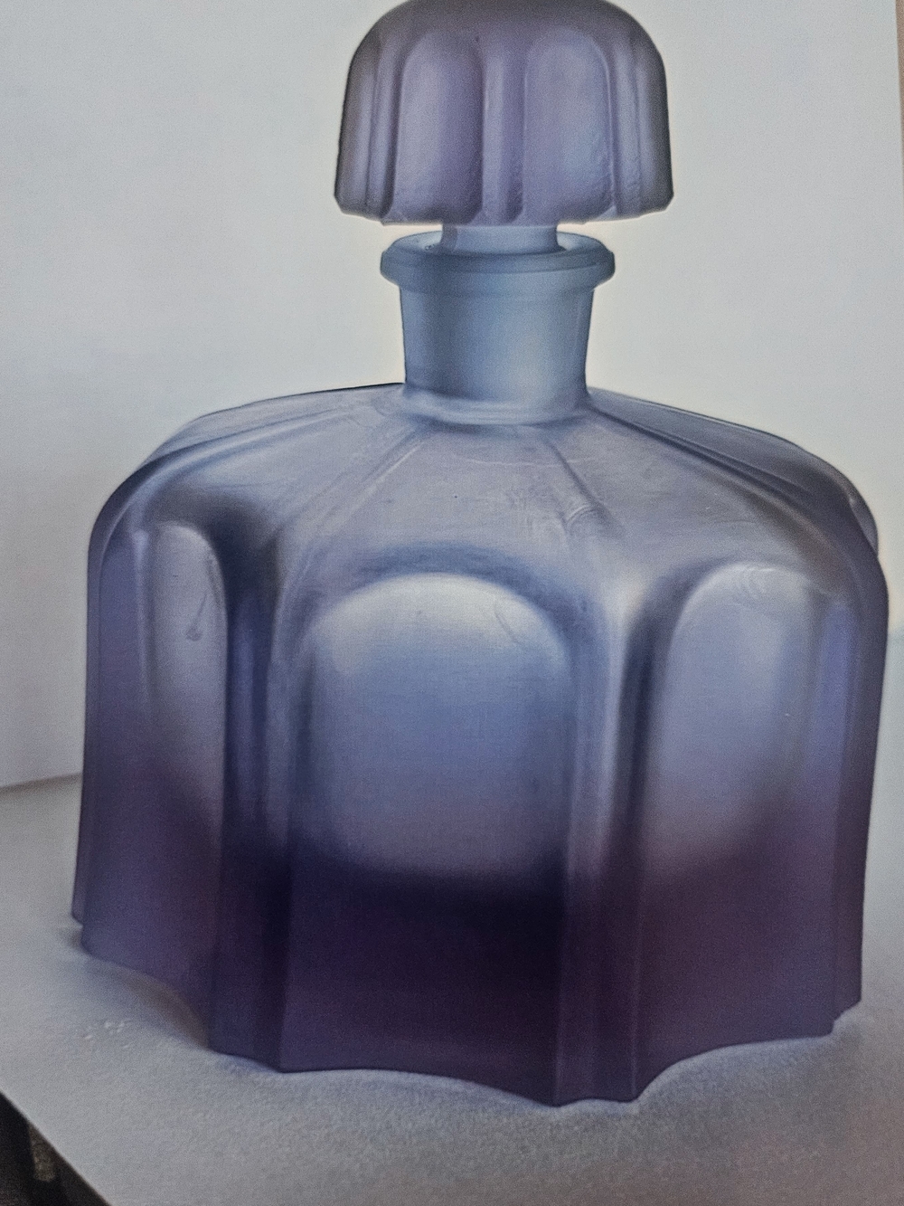 Purple Glass Perfume Bottle Wall Art Print - Unknown Brand